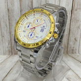 ساعت مچی مردانه بند استیل طرح سه موتوره کاسیو ادیفایس Casio