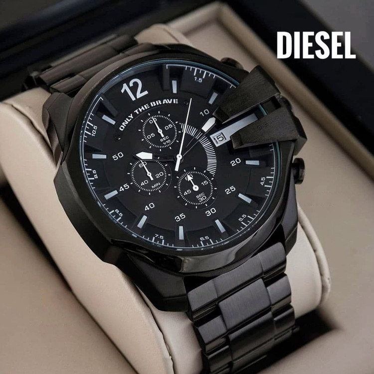 ساعت مچی مردانه 3 موتور فعال کرنوگراف شرکتی دیزل شاخدار Diesel