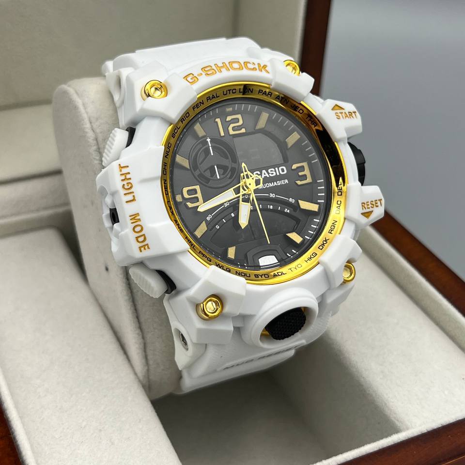 ساعت مچی مردانه دو زمانه دوبل تایم کاسیو جیشاک دارای رنگبندی Casio