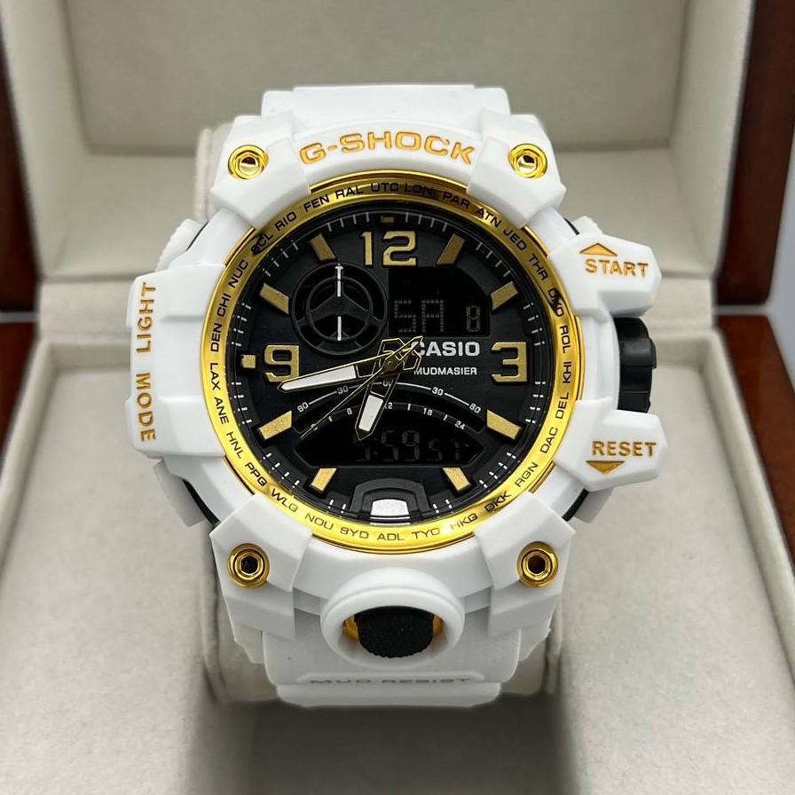 ساعت مچی مردانه دو زمانه دوبل تایم کاسیو جیشاک دارای رنگبندی Casio