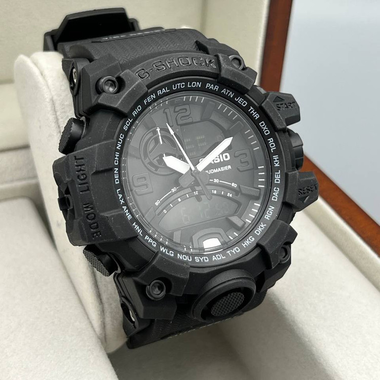 ساعت مچی مردانه دو زمانه دوبل تایم کاسیو جیشاک دارای رنگبندی Casio
