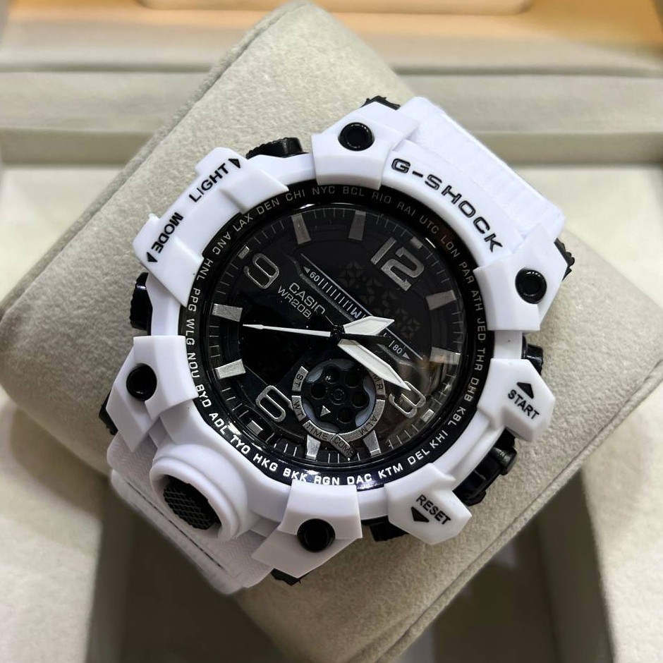 ساعت مچی مردانه دو زمانه دوبل تایم کاسیو جیشاک دارای رنگبندی Casio