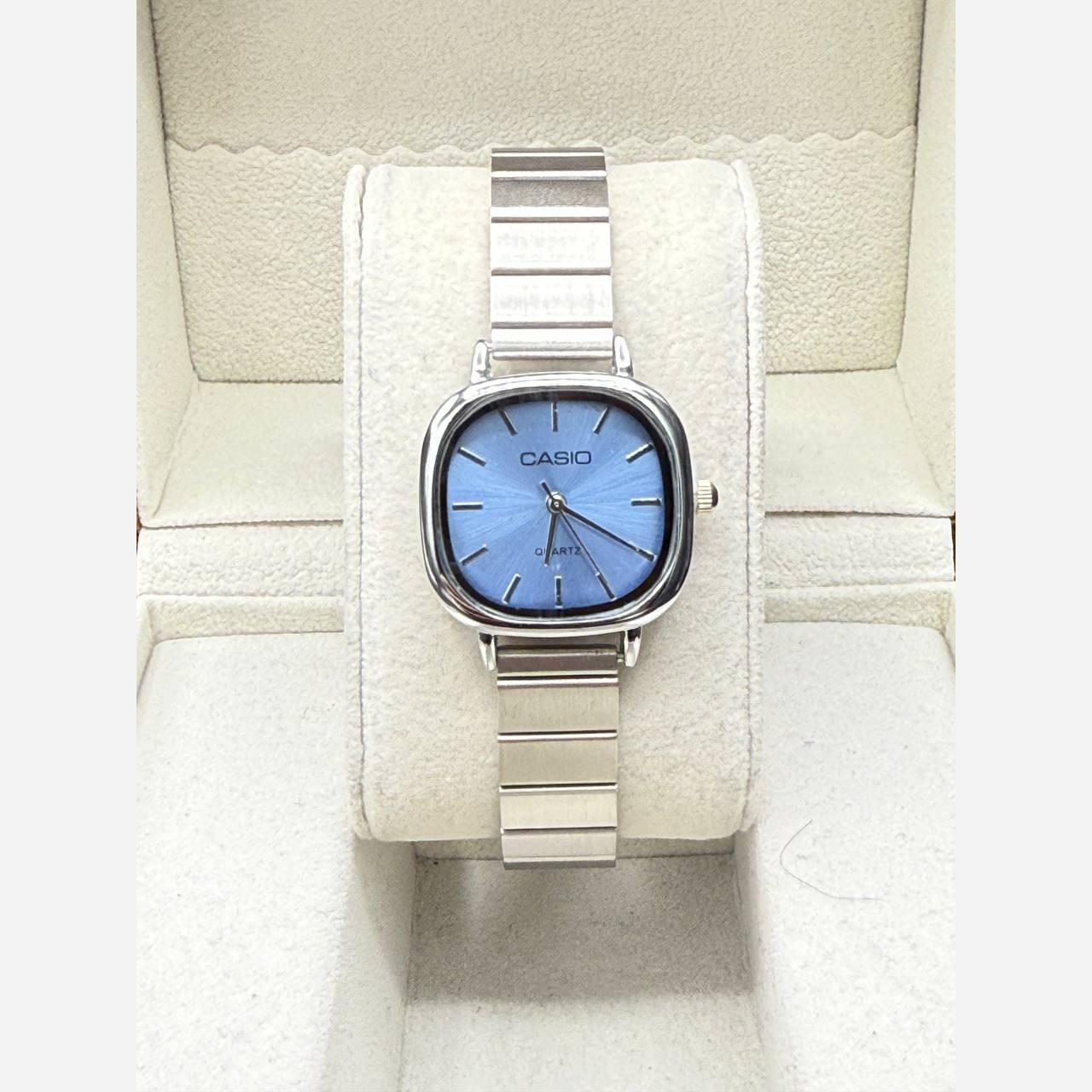 ساعت مچی زنانه بند استیل قفل ریلی کاسیو Casio