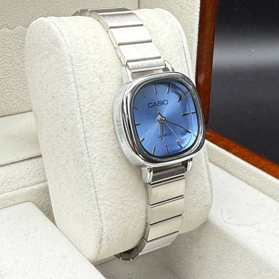 ساعت مچی زنانه بند استیل قفل ریلی کاسیو Casio