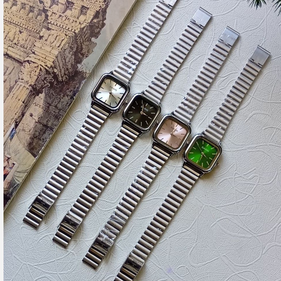 ساعت مچی زنانه بند استیل قفل ریلی کاسیو Casio