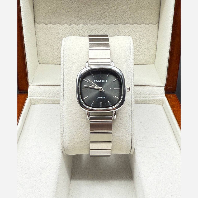 ساعت مچی زنانه بند استیل قفل ریلی کاسیو Casio