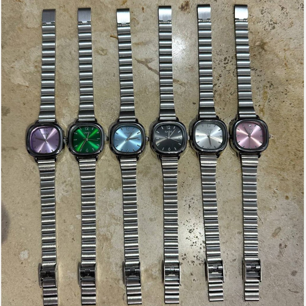 ساعت مچی زنانه بند استیل قفل ریلی کاسیو Casio