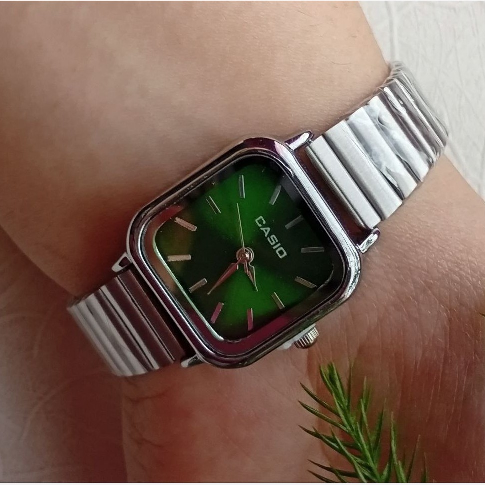 ساعت مچی زنانه بند استیل قفل ریلی کاسیو Casio
