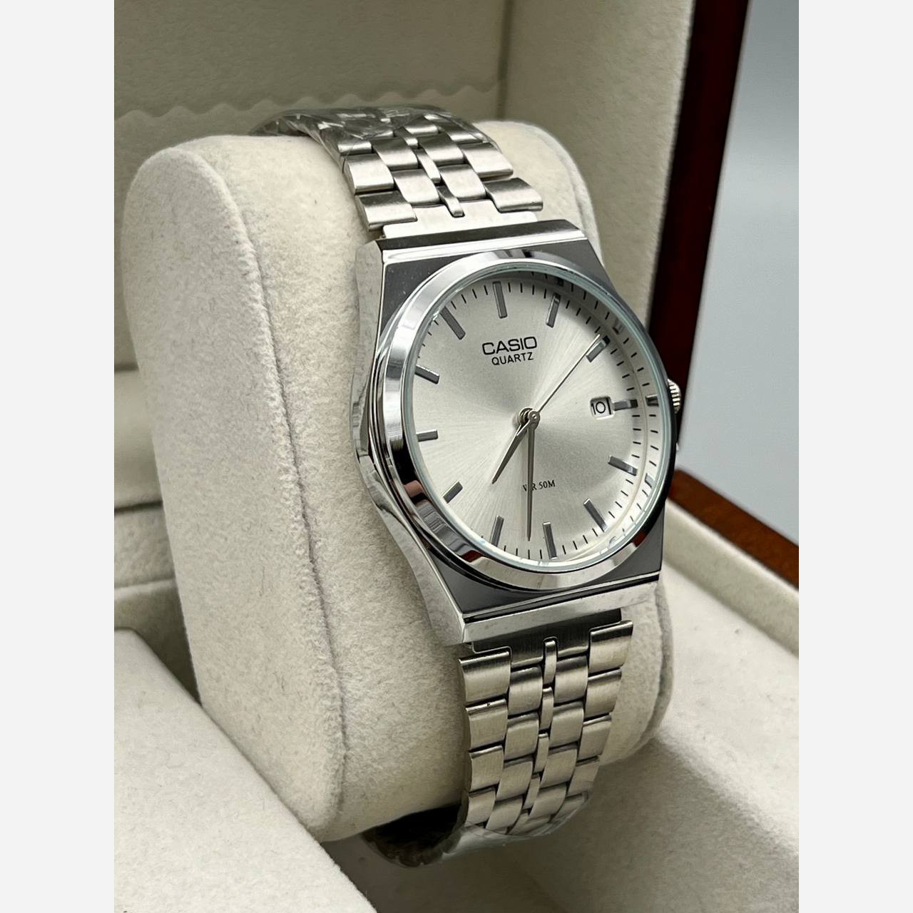 ساعت مچی مردانه کلاسیک بند استیل کاسیو گاد فادر Casio