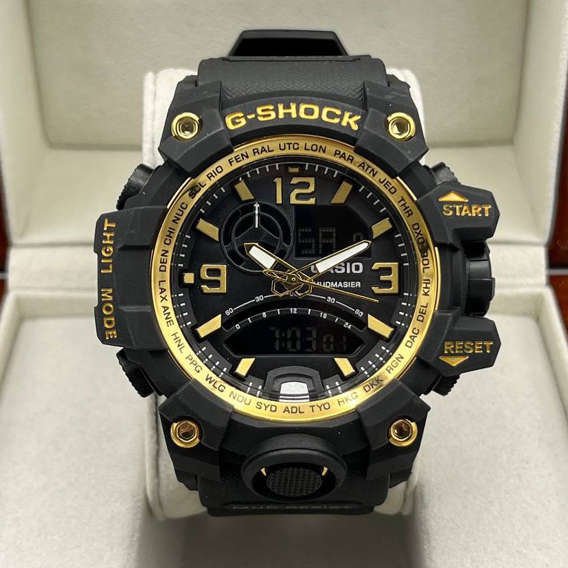 ساعت مچی مردانه دو زمانه کاسیو جی شاک دارای رنگبندی Casio