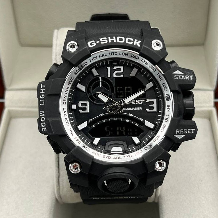 ساعت مچی مردانه دو زمانه کاسیو جی شاک دارای رنگبندی Casio