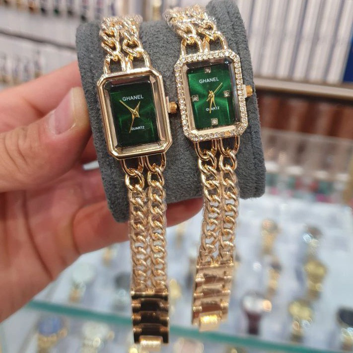 ساعت مچی زنانه چنل بند استیل زنجیری طرح کارتیر chanel