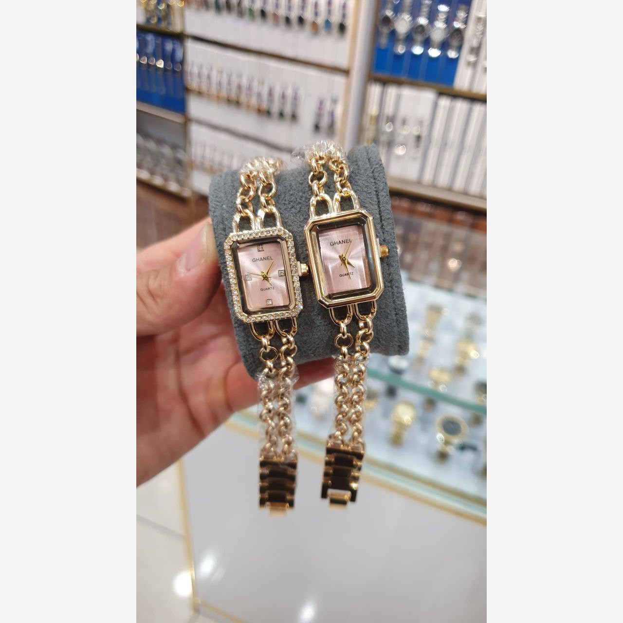 ساعت مچی زنانه چنل بند استیل زنجیری طرح کارتیر chanel