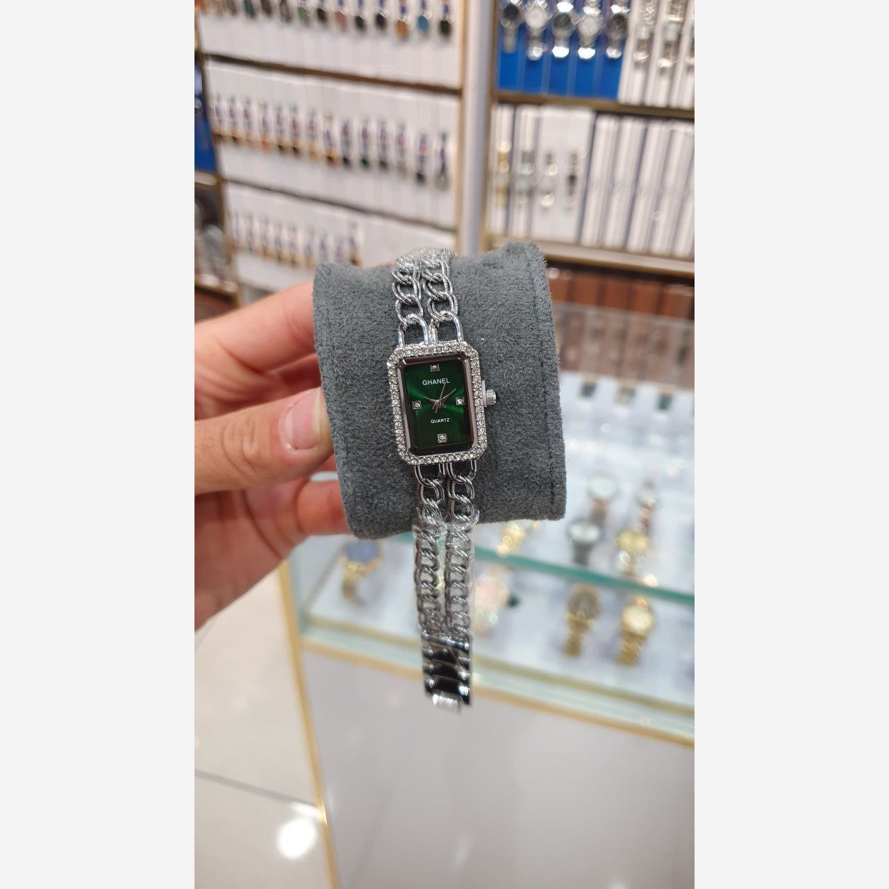 ساعت مچی زنانه چنل بند استیل زنجیری طرح کارتیر chanel
