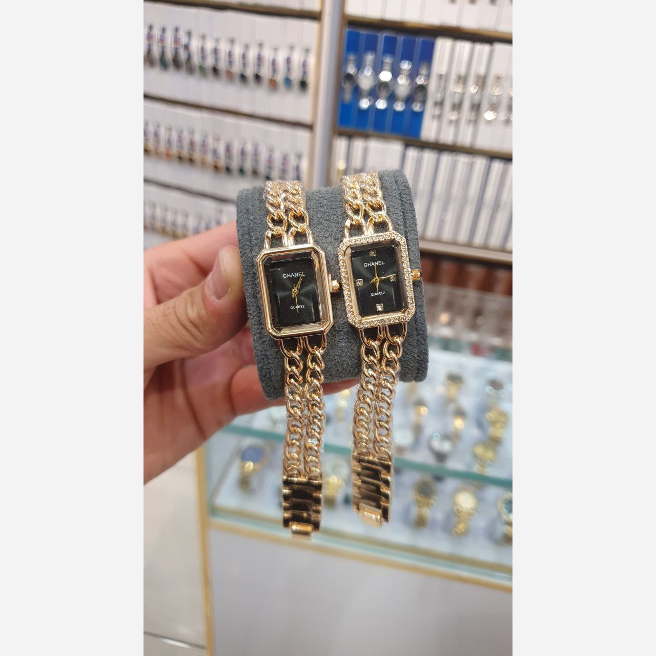 ساعت مچی زنانه چنل بند استیل زنجیری طرح کارتیر chanel