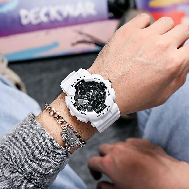 ساعت مچی دخترانه و پسرانه دوزمانه اسپرت کیفیت قوی Sport watch