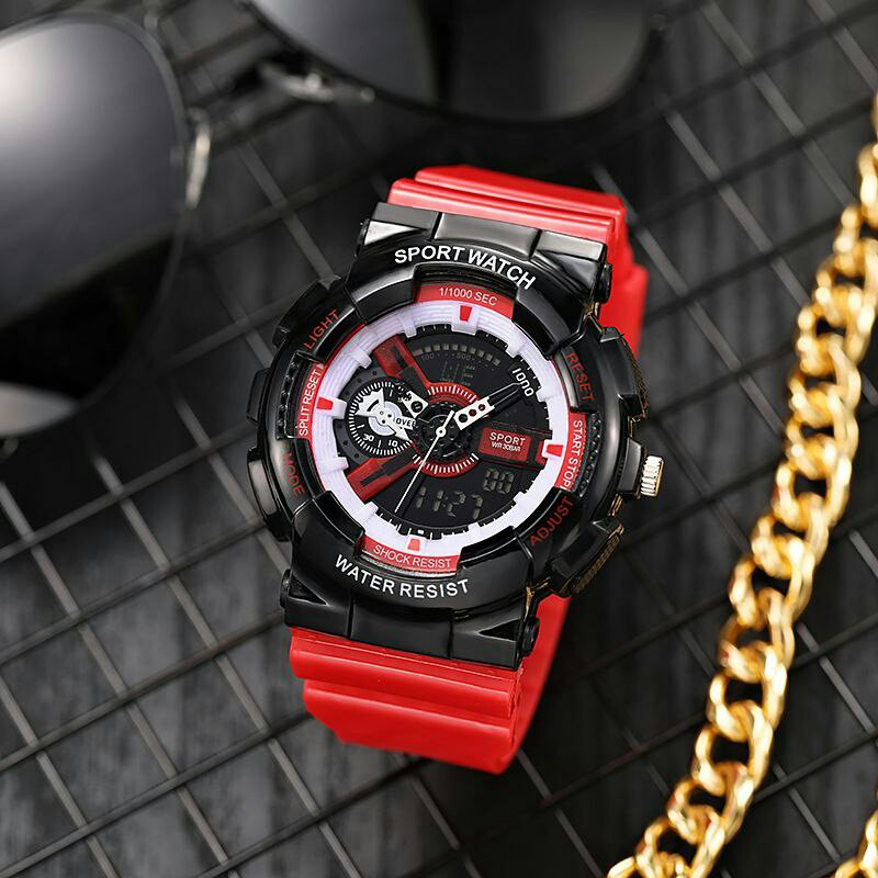 ساعت مچی دخترانه و پسرانه دوزمانه اسپرت کیفیت قوی Sport watch