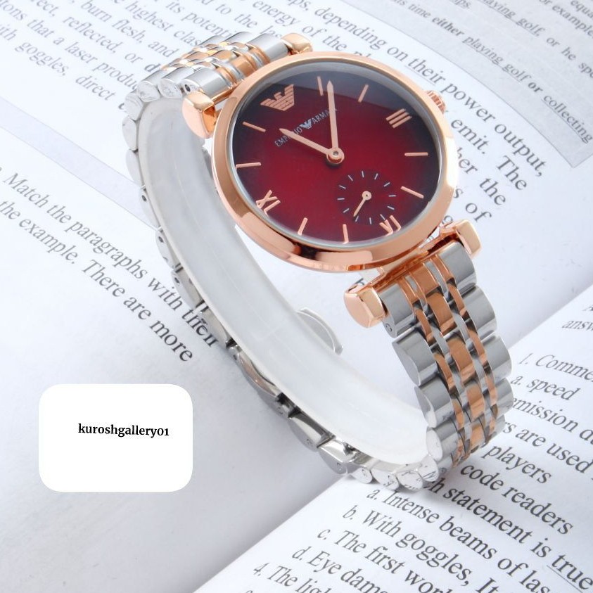 ساعت مچی زنانه 2 موتور فعال زیر ثانیه امپریو ارمانی Emporio armani