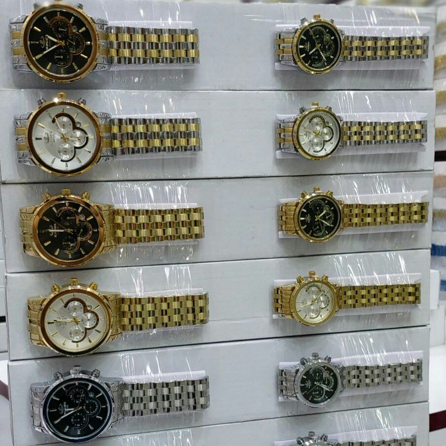 ساعت مچی 4 موتور فعال کرنوگراف بند استیل رنگ ثابت الگانس طرح زوریخ Elegance