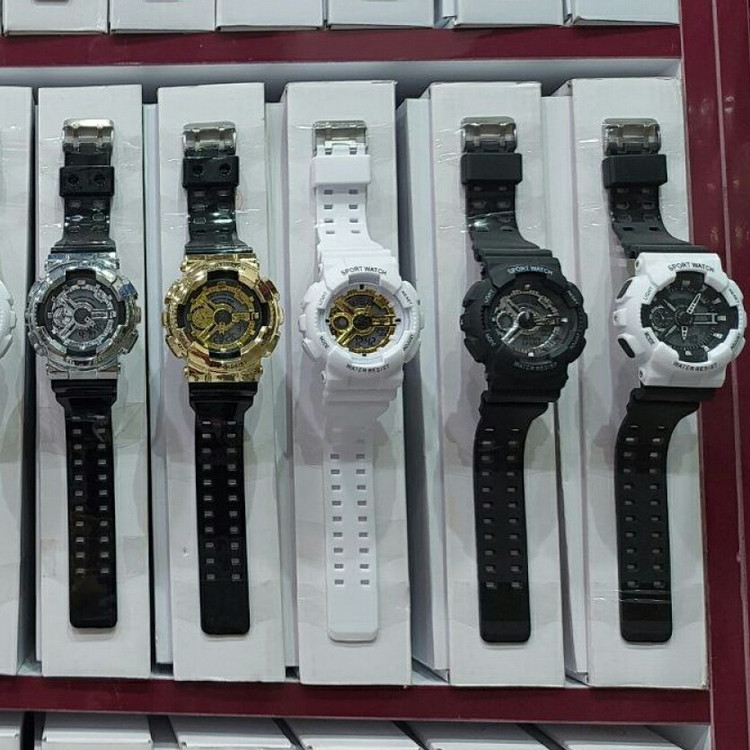 ساعت مچی دخترانه و پسرانه دوبل تایم دیجیتال انالوگ پمپی اسپرت Sport watch
