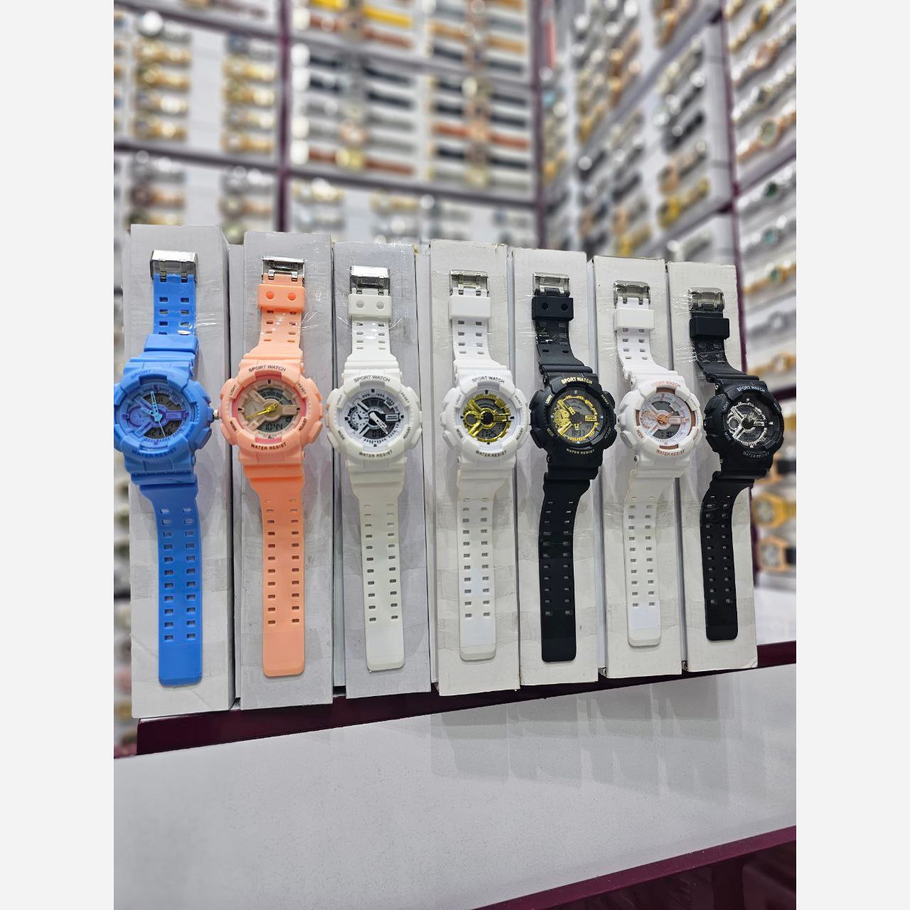 ساعت مچی دخترانه و پسرانه دوبل تایم دیجیتال انالوگ پمپی اسپرت Sport watch