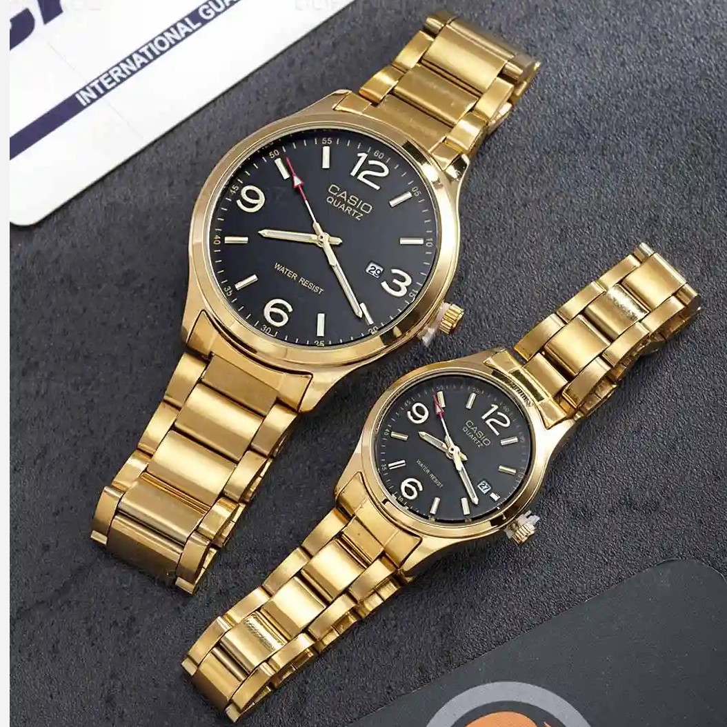 ساعت مچی زنانه و مردانه بند استیل ضداب کاسیو Casio کیفیت مستر