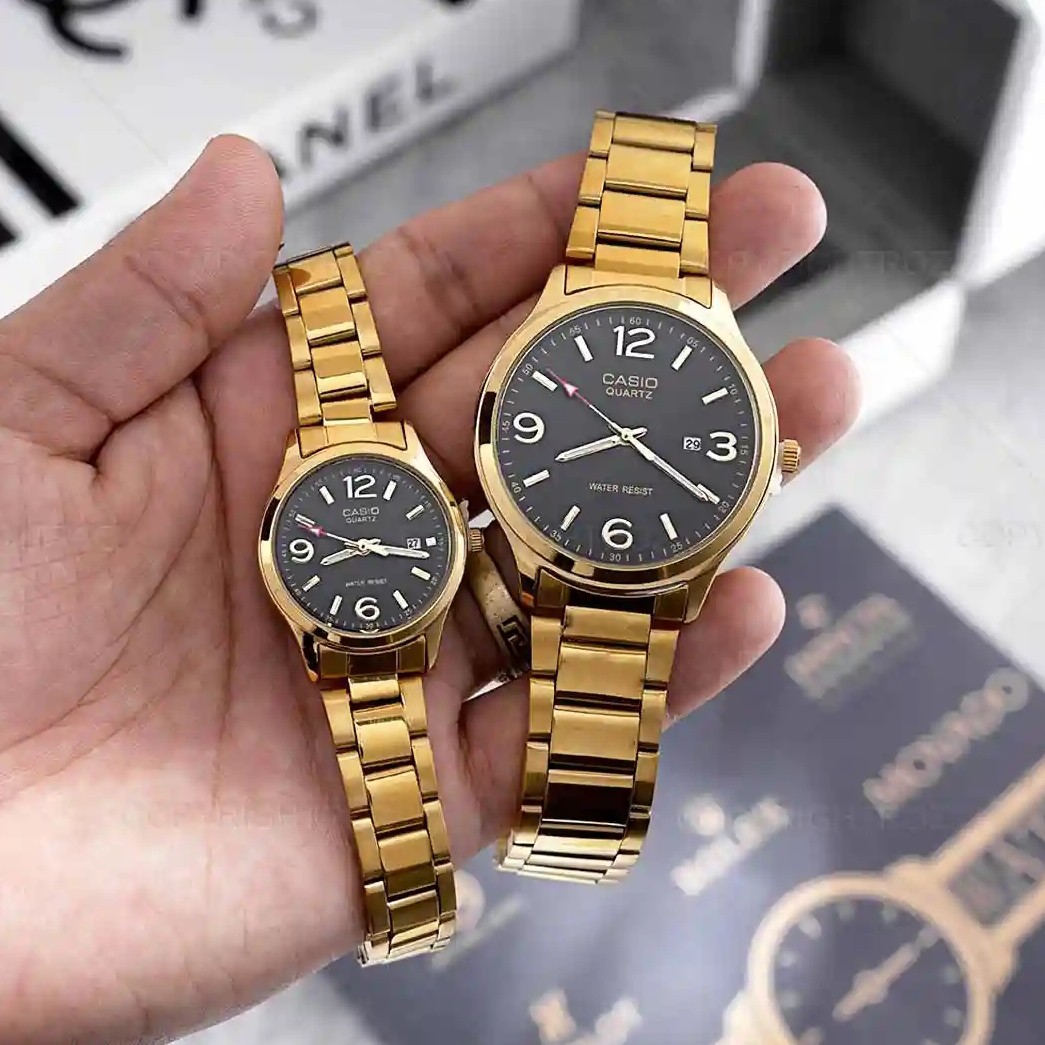 ساعت مچی زنانه و مردانه بند استیل ضداب کاسیو Casio کیفیت مستر