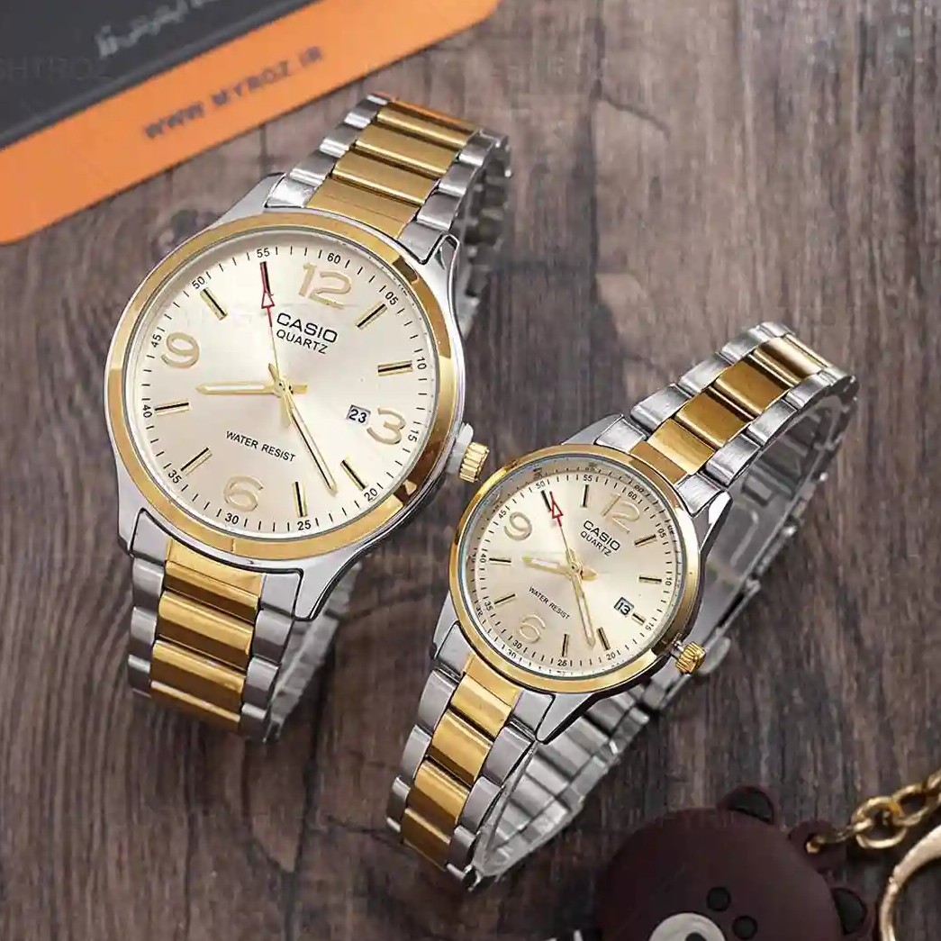 ساعت مچی زنانه و مردانه بند استیل ضداب کاسیو Casio کیفیت مستر