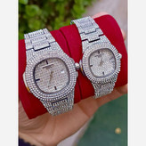 ساعت مچی زنانه مردانه فول استون پتک فیلیپ رنگبندی Patek Philippe