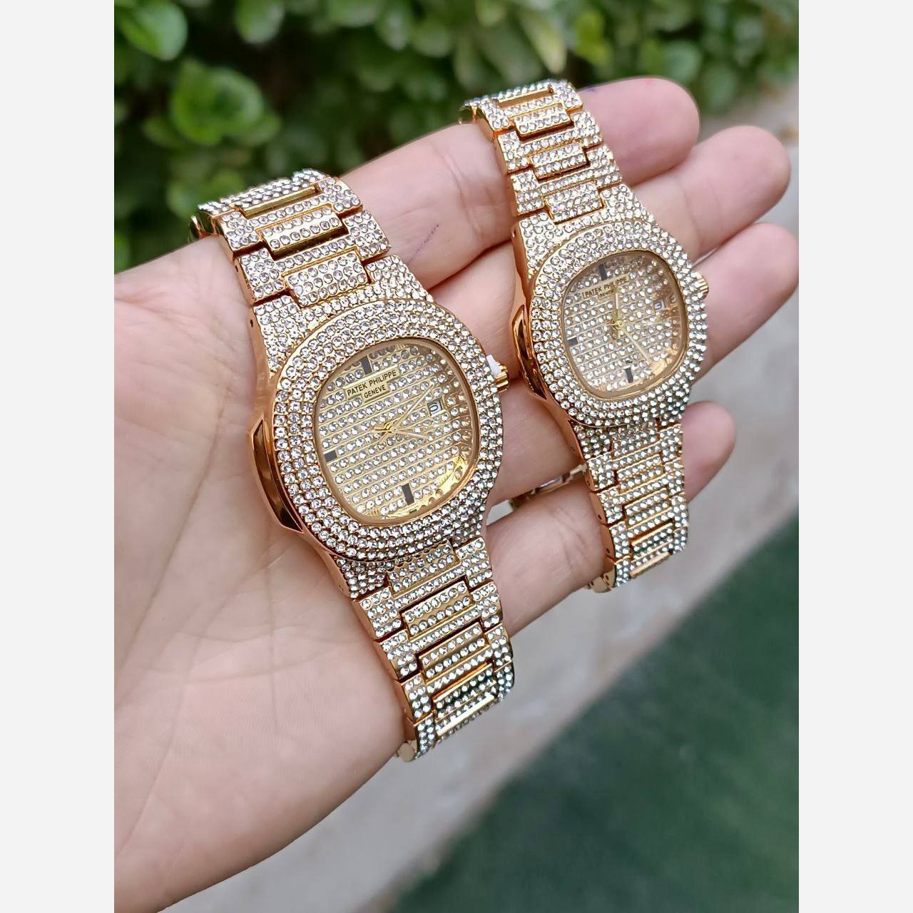 ساعت مچی زنانه مردانه فول استون پتک فیلیپ رنگبندی Patek Philippe