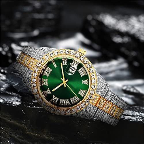 ست ساعت مچی فول استون رولکس به همراه دستبند فول استون رنگ ثابت rolex