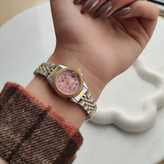 ساعت مچی زنانه بند استیل ضداب رولکس دیت جاست کیفیت مستر Rolex datejust