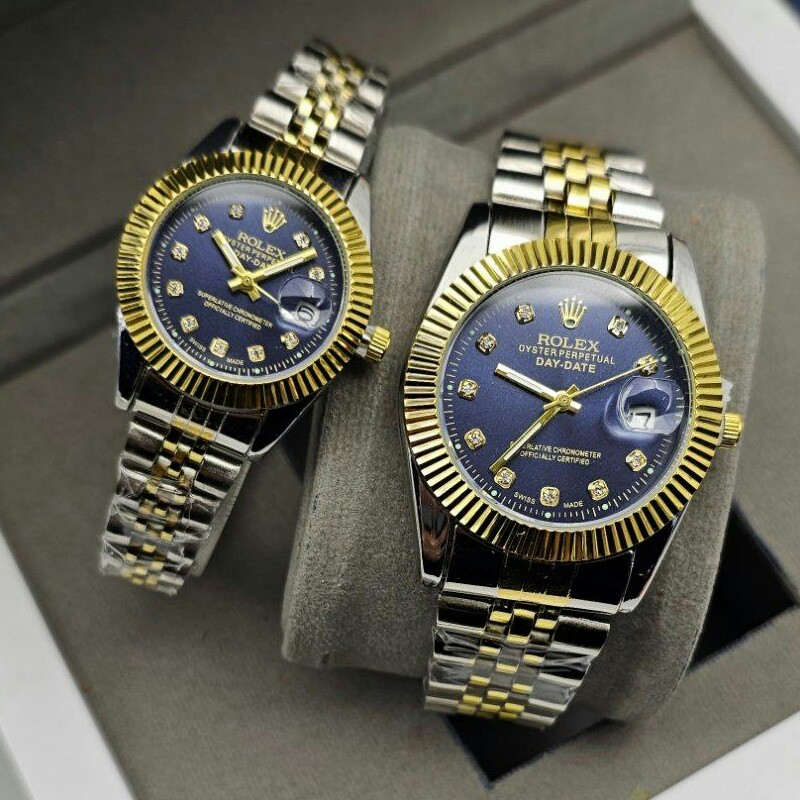ست زنانه مردانه ساعت مچی ضداب رولکس دیت جاست Rolex Date just