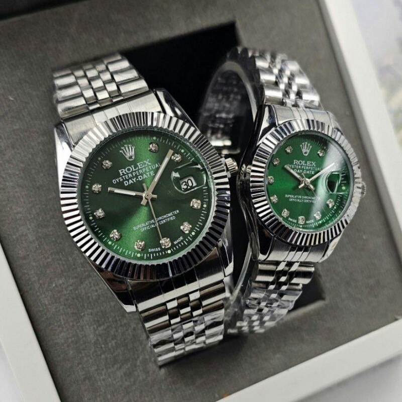 ست زنانه مردانه ساعت مچی ضداب رولکس دیت جاست Rolex Date just