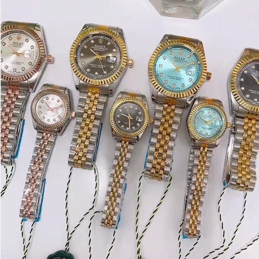 ست زنانه مردانه ساعت مچی ضداب رولکس دیت جاست Rolex Date just