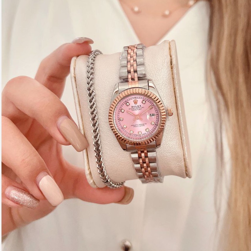 ست زنانه مردانه ساعت مچی ضداب رولکس دیت جاست Rolex Date just