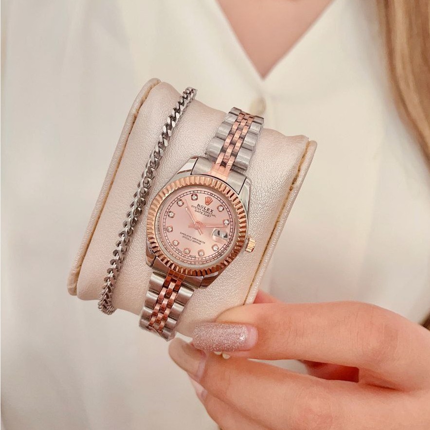 ست زنانه مردانه ساعت مچی ضداب رولکس دیت جاست Rolex Date just