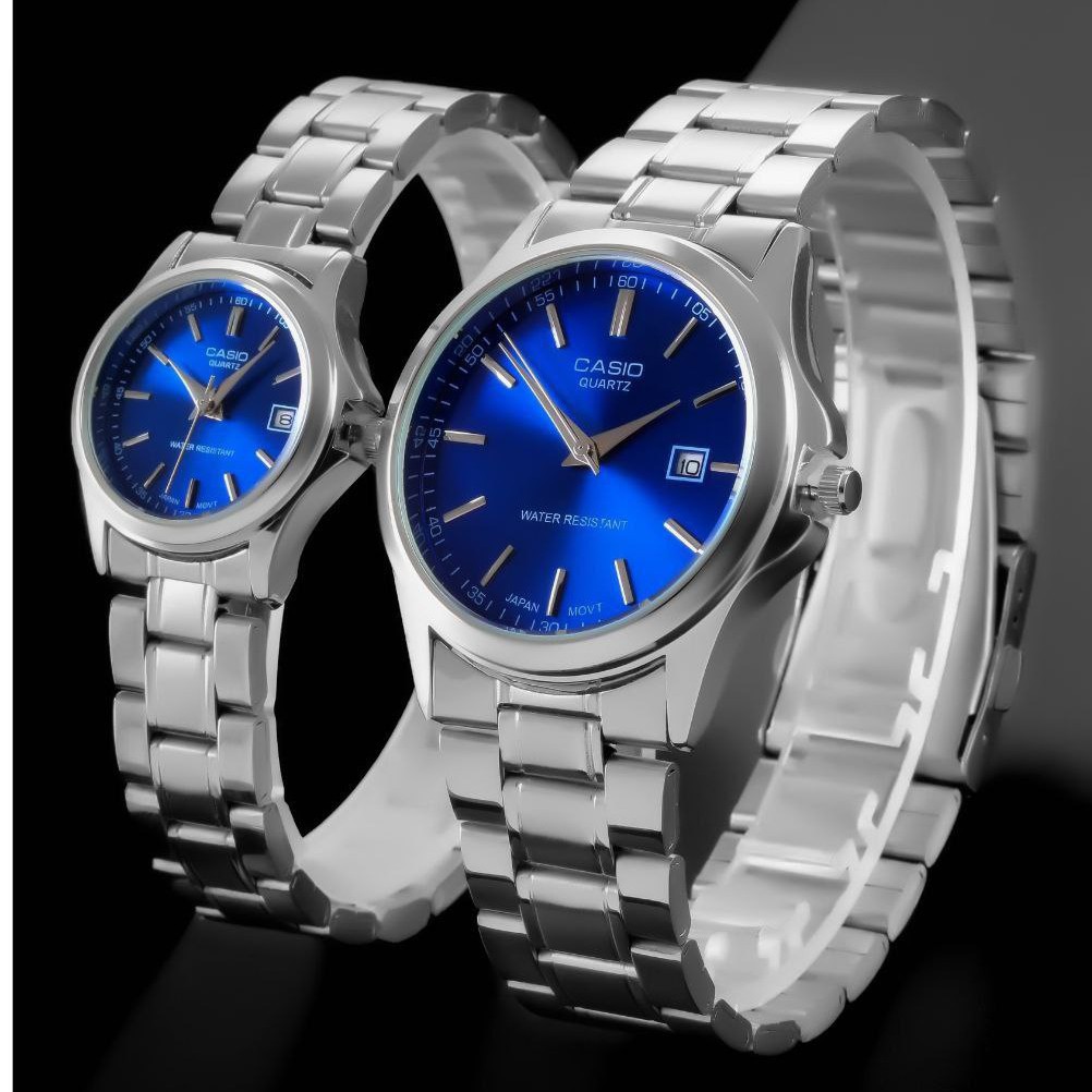 ساعت مچی ست و تک زنانه مردانه کاسیو بند استیل Casio