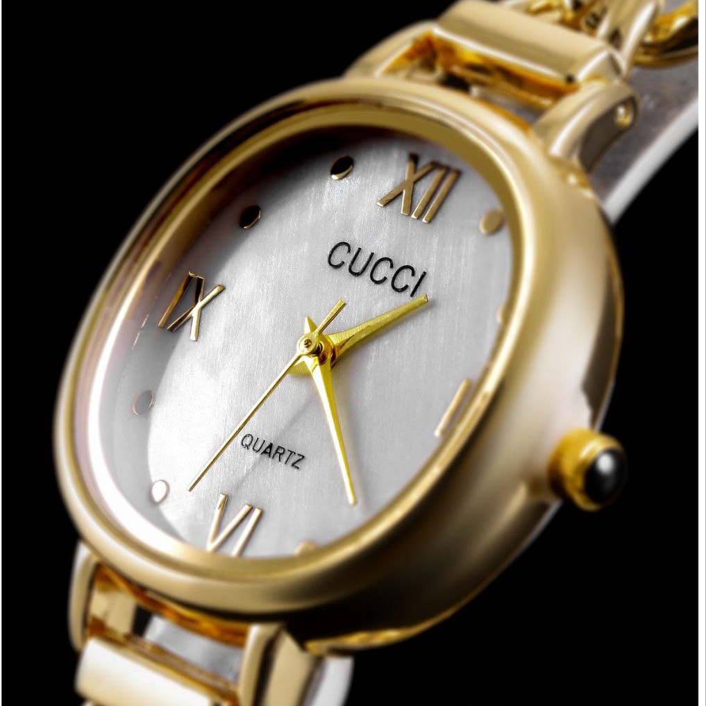 ساعت زنانه گوچی بند استیل زتجیری Cucci