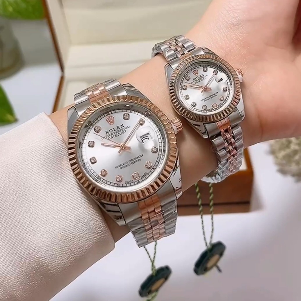 ساعت مچی رولکس دیت جاست ضداب بند استیل توپر Rolex