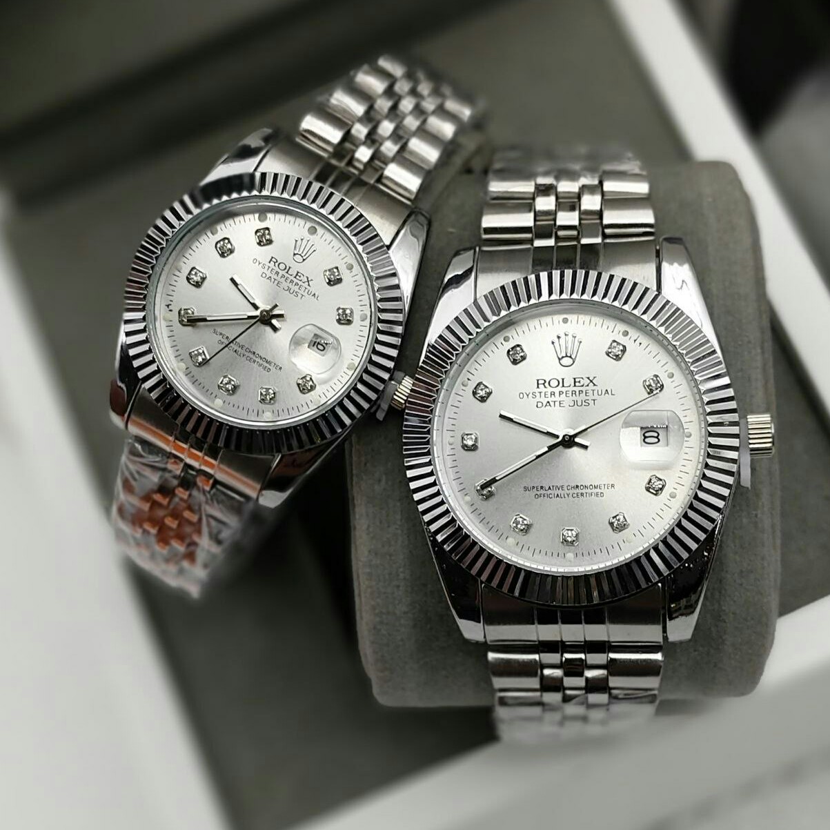 ساعت مچی رولکس دیت جاست ضداب بند استیل توپر Rolex