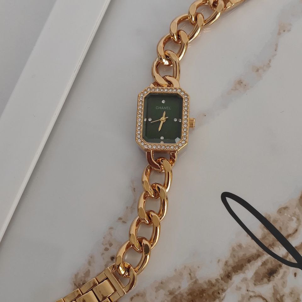 ساعت مچی زنانه بند استیل زنجیری طرح کارتیر Chanel