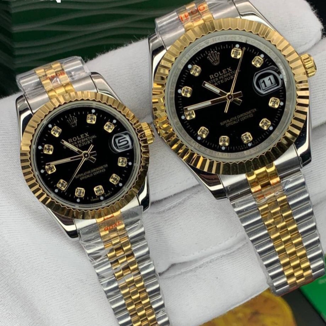ست زنانه مردانه ساعت مچی رولکس Rolex date just