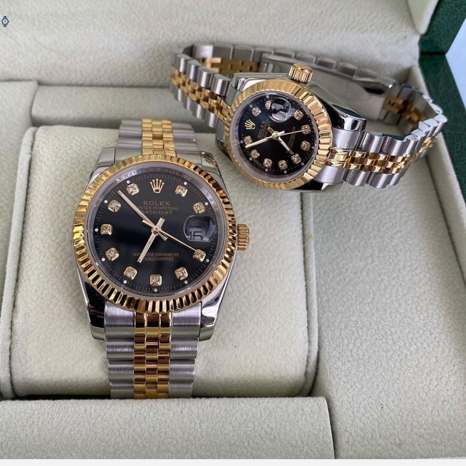 ست زنانه مردانه ساعت مچی رولکس Rolex date just