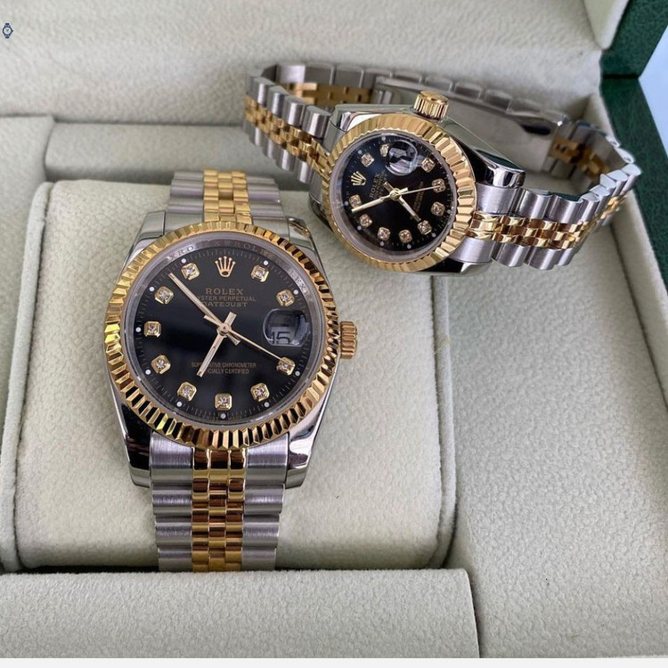 ست زنانه مردانه ساعت مچی رولکس Rolex date just