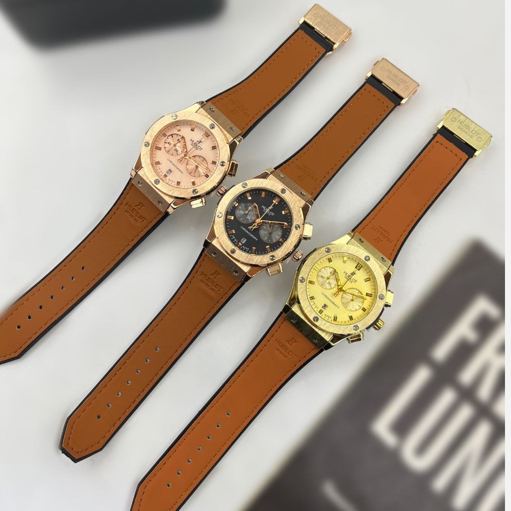 ساعت مچی مردانه هابلوت 3 موتور فعال کرنوگراف HUBLOT