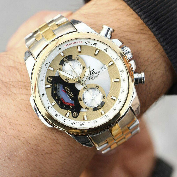 ساعت مچی مردانه سه موتور فعال کرنوگراف کاسیو ادیفایس casio