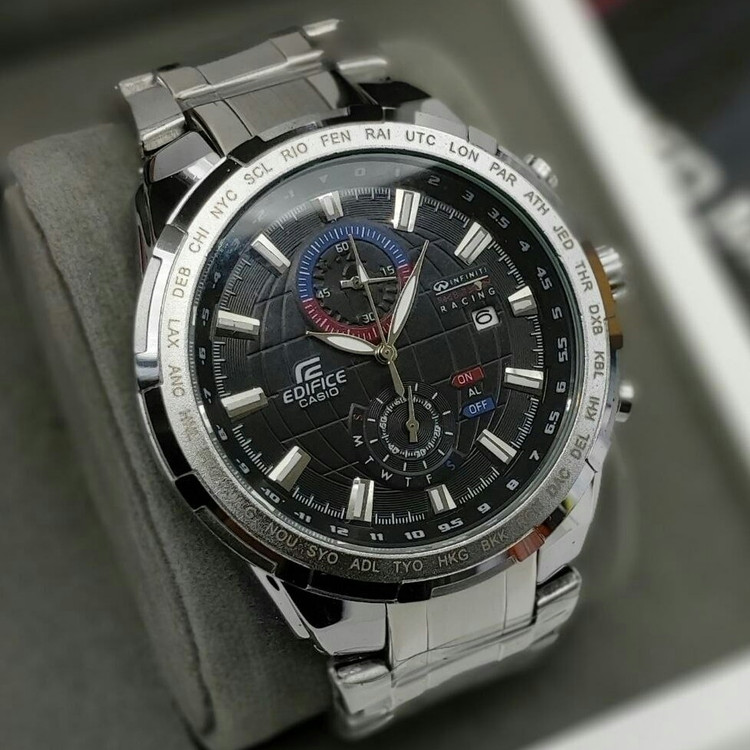ساعت مچی مردانه سه موتور فعال کرنوگراف کاسیو ادیفایس casio
