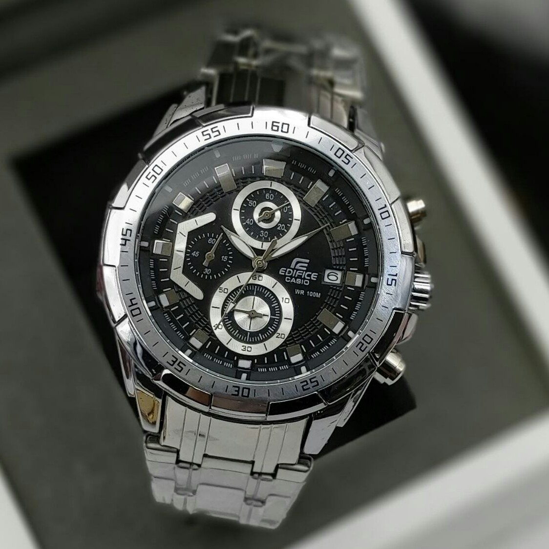 ساعت مچی مردانه سه موتور فعال کرنوگراف کاسیو ادیفایس casio