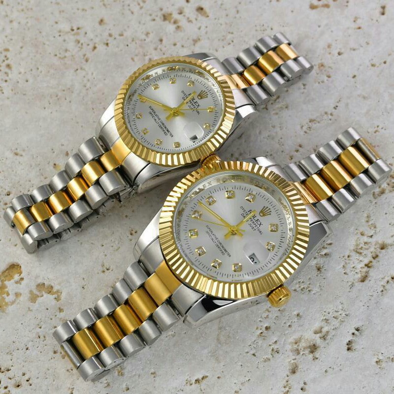 ست زنانه مردانه ساعت مچی رولکس قفل اصلی Rolex